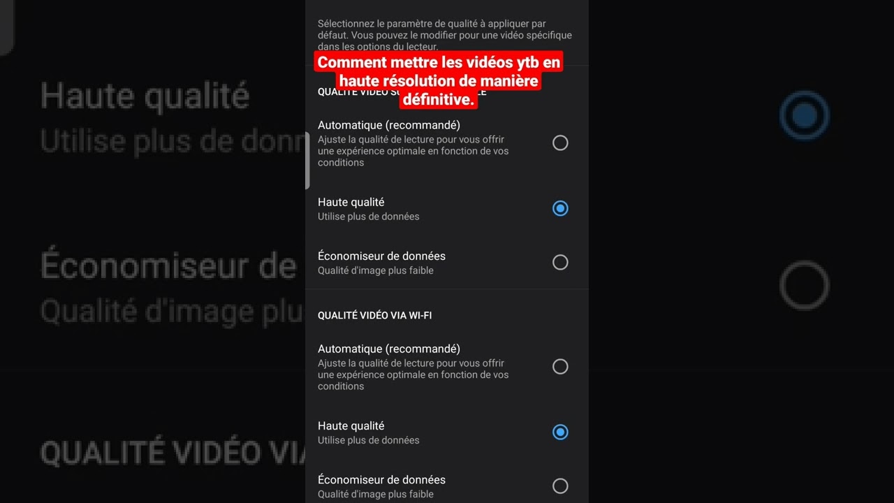 Comment mettre les vid&eacute;os YouTube en haute qualit&eacute; de mani&egrave;re d&eacute;finitive !