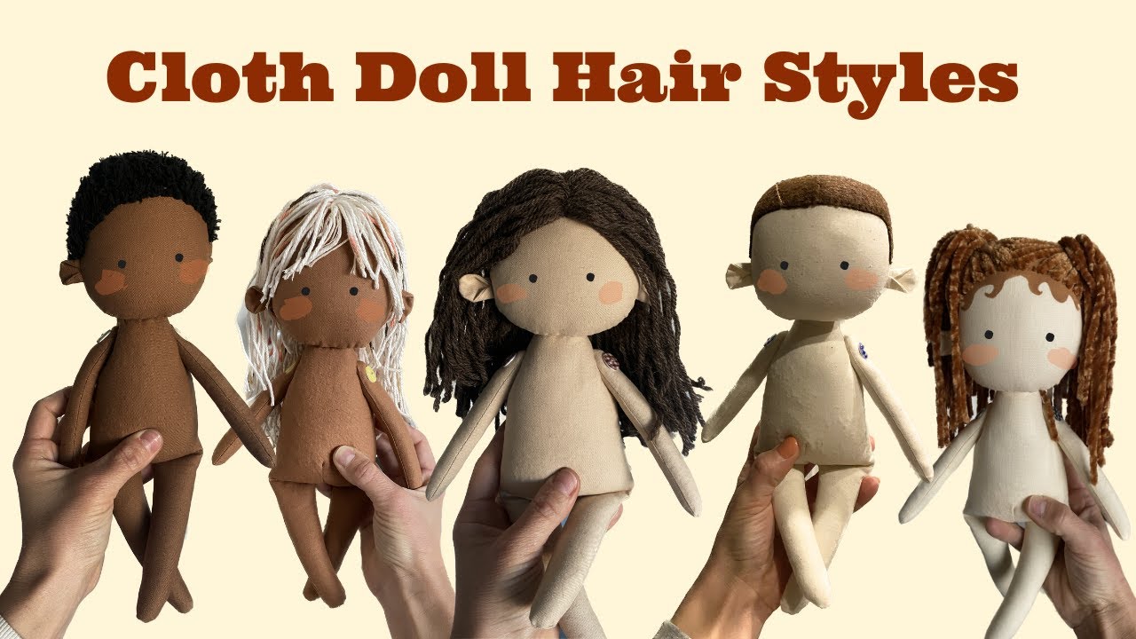 5 ways to add hair to your doll ⚘