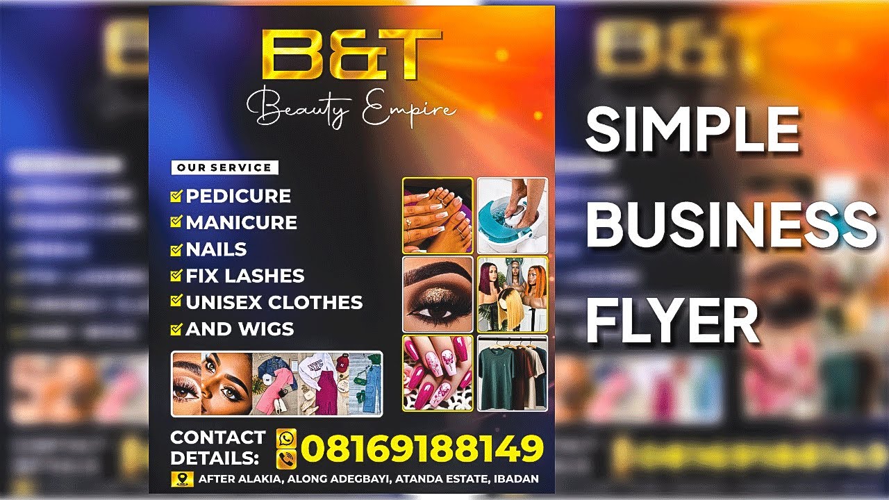 How to Design a Simple Business Flyer in CorelDRAW  Step by Step Tutorial