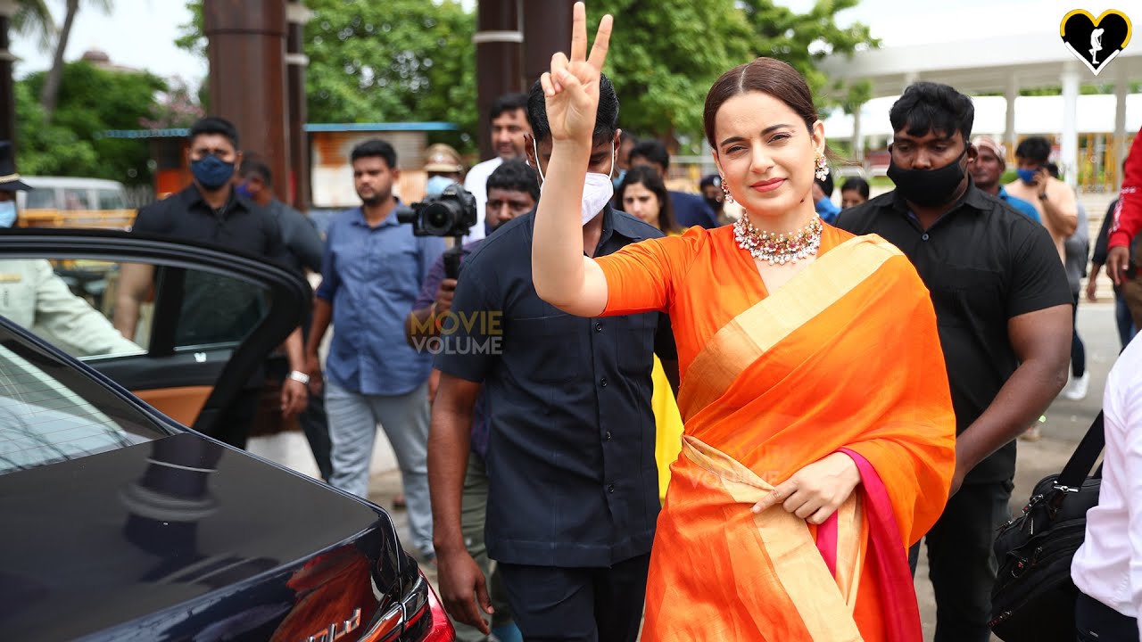 Kangana Ranaut  GRAND ENTRY  at Late CM  Jayalalithaa's Memorial | Movie Volume |