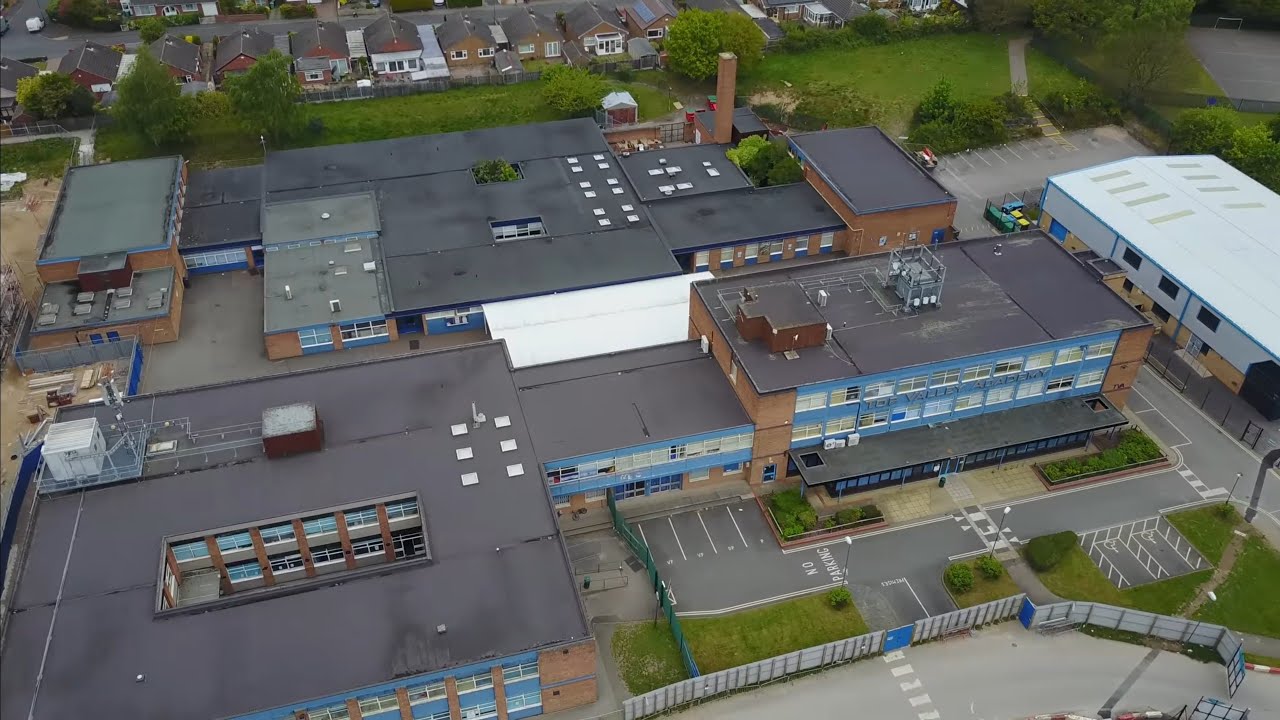 Top Valley school Drone flight before demolition