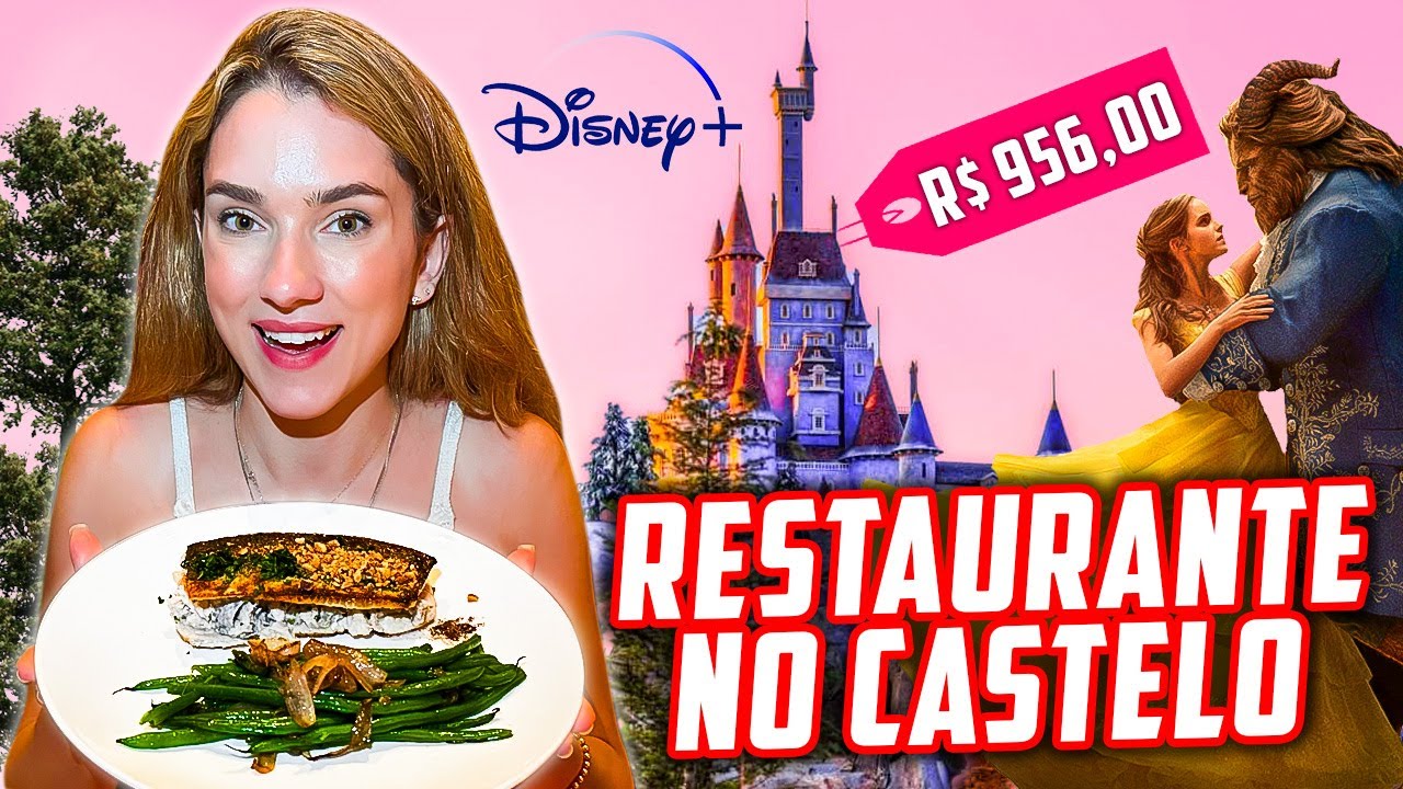 COMI NO RESTAURANTE QUE FICA DENTRO DO CASTELO DA DISNEY! Be Our Guest, VALE A PENA?