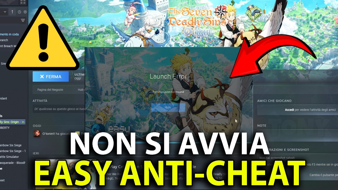 The Seven Deadly Sins: Origin | EASY ANTI-CHEAT Not Installed / Error at Startup - Tutorial