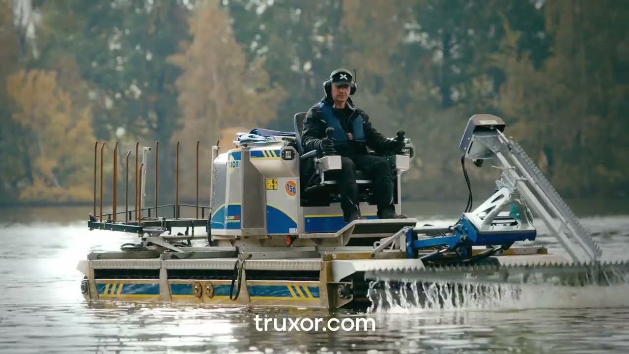 Truxor - Amphibious Machine - Transform & Clean Lake in a day - Malaysia, Singapore, Brunei