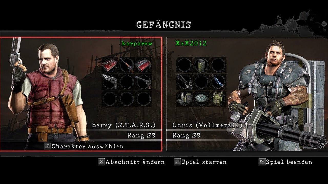 Resident Evil 5 Gold Edition [PC] - Mercenaries United - Prison DUO // (Barry/Chris)