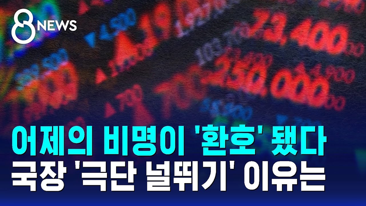어제의 비명이 '환호' 됐다…국장 '극단 널뛰기' 이유는 / SBS 8뉴스