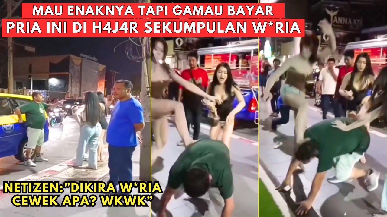 PUASS !! Mau Enaknya Doang Gak mau Bayar, Pria Ini Dibikin Kap0k di Tempat