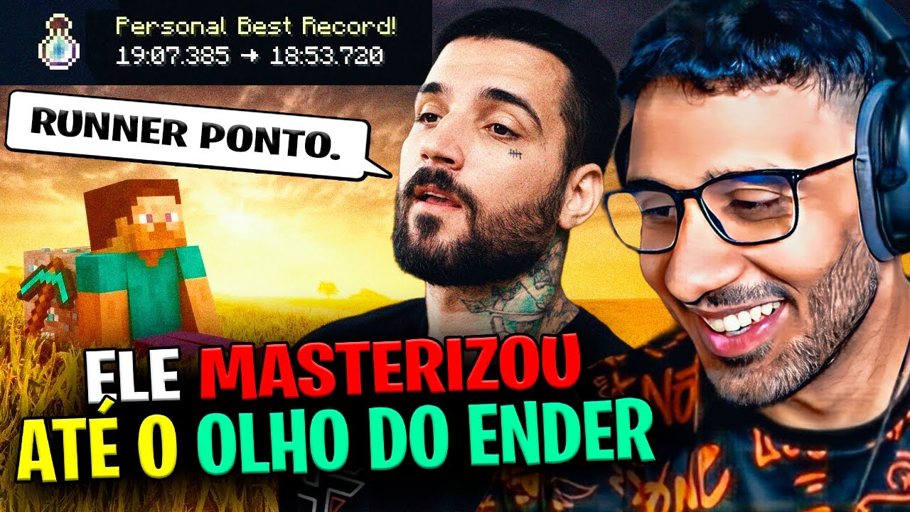 🚨 BRTT VIROU UM TRUE REAL RUNNER DE VERDADE! ABSOLUT REAGE A MELHOR RUN DO PAI NO MINECRAFT