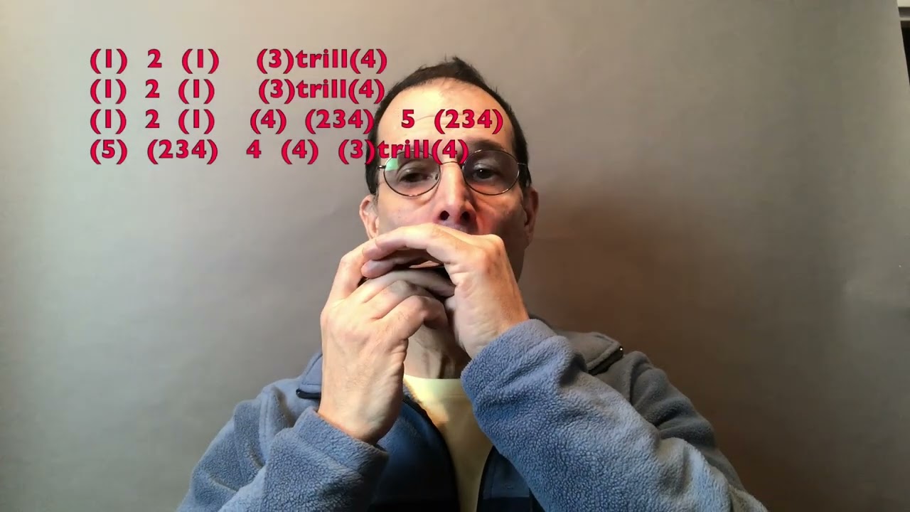Great Blues Harmonica Licks With Trills #1