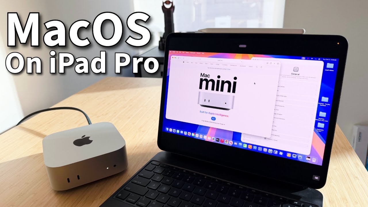 Безголовый M4 Mac Mini! Управляйте своим Mac удалённо с вашего M4 iPad Pro!
