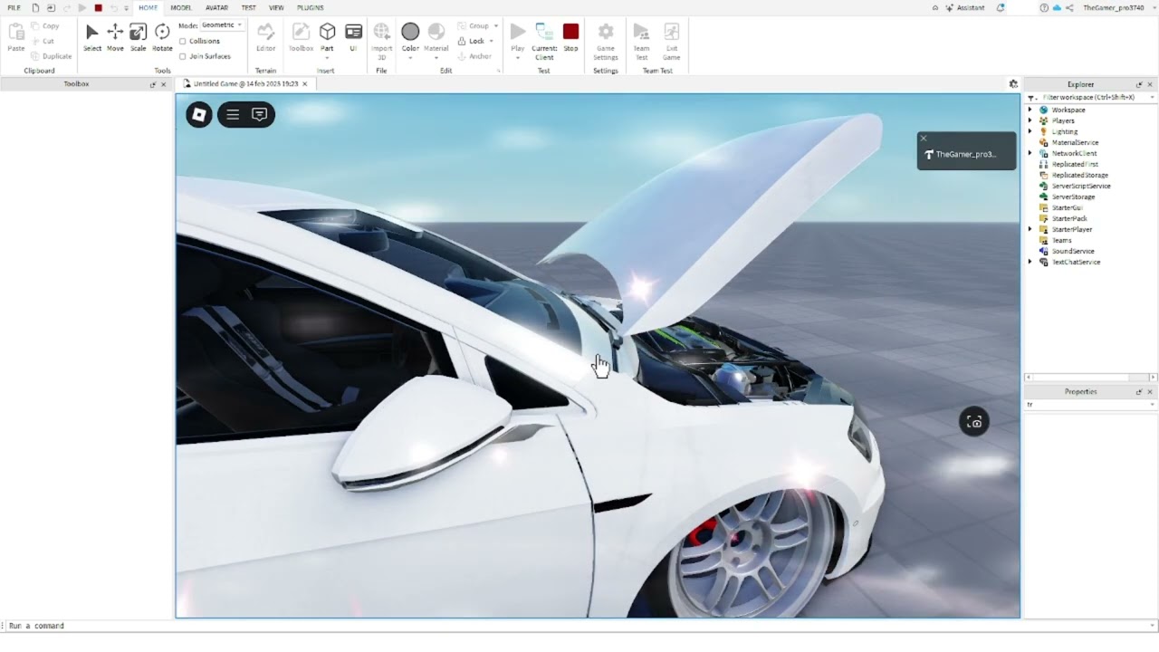 How to make a openable hood in Roblox Studio!!