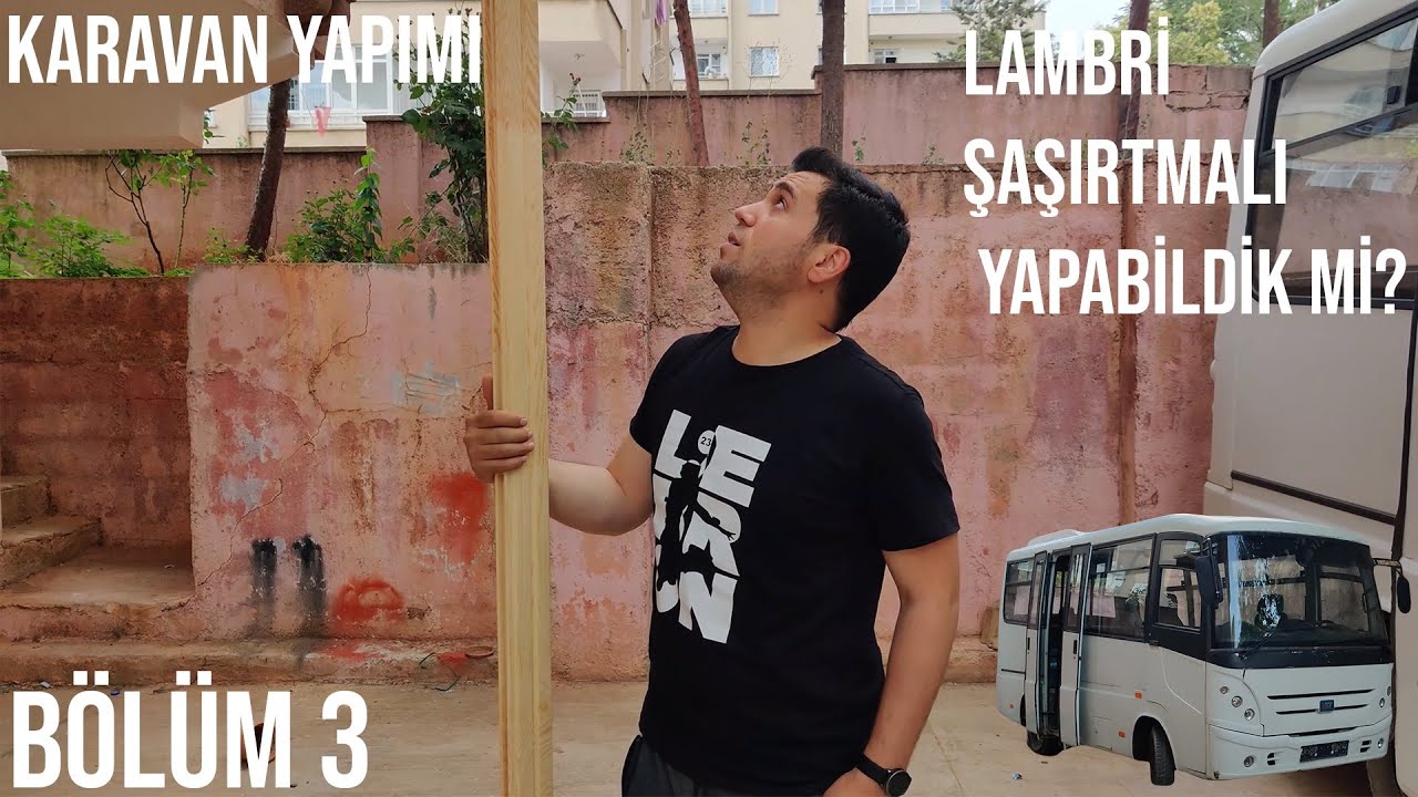 KARAVAN YAPIMI | TAVAN LAMBRİ | ŞAŞIRTMALI LAMBRİ YAPIMI | BÖLÜM 3 #karavanyapımı #bmclevendxl