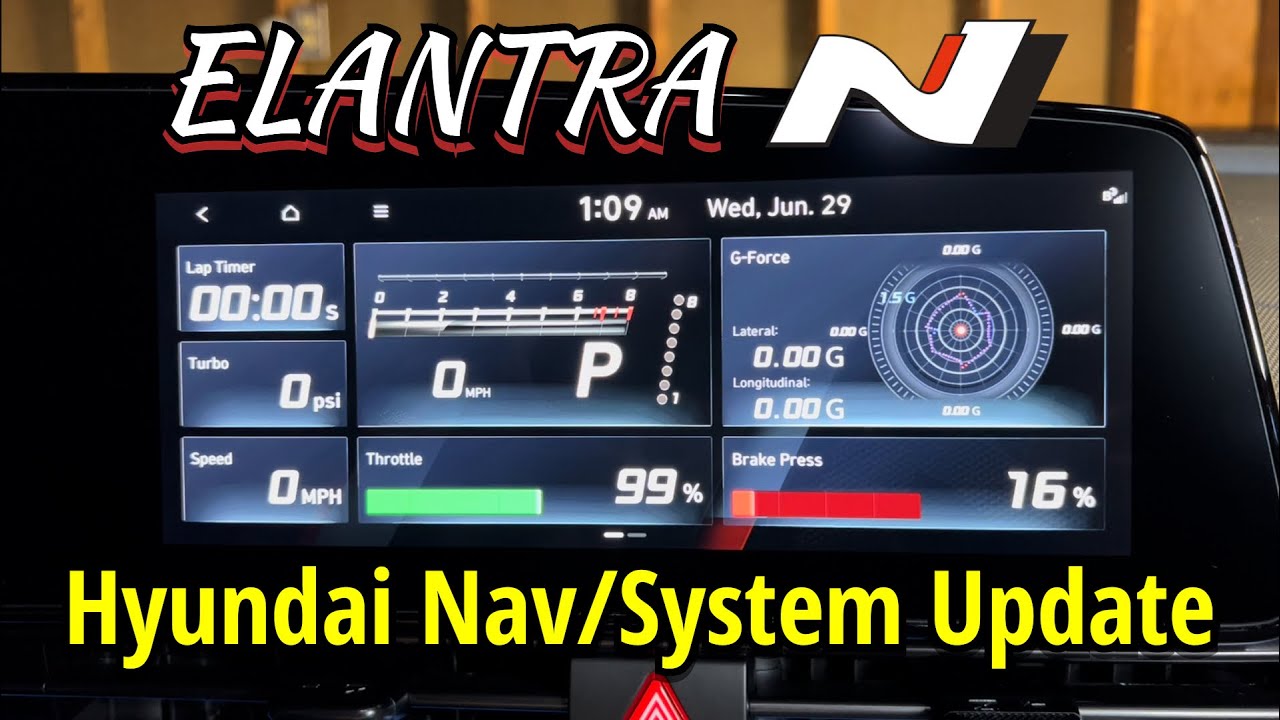 How To | Update the Infotainment and Nav System | 2022 Hyundai Elantra N