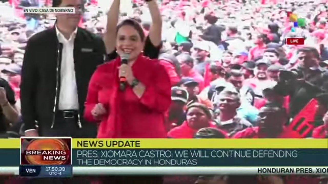 Президент Сиомара Кастро: «Спасибо! Я всегда буду с вами, рядом с вами, поддерживая народ».