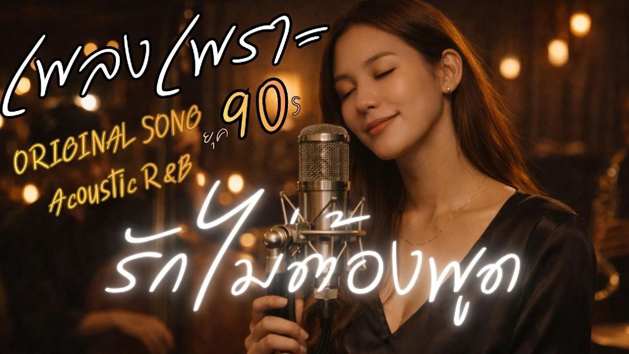 รักไม่ต้องพูด  ORIGINAL SONG Acoustic R&B #เพลงยุค90 #เพลงยุค90เพราะๆ #เพลงเพราะๆฟังสบายๆ#เพลงยุค90