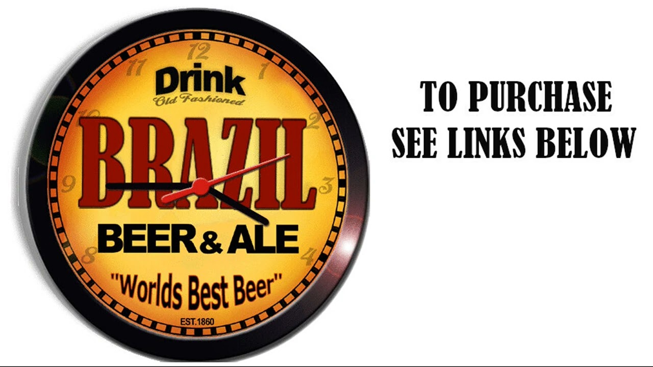 BRAZIL BEER ALE WALL CLOCK