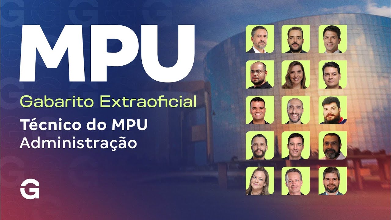 Concurso MPU | Gabarito Extraoficial: Técnico do MPU - Administração