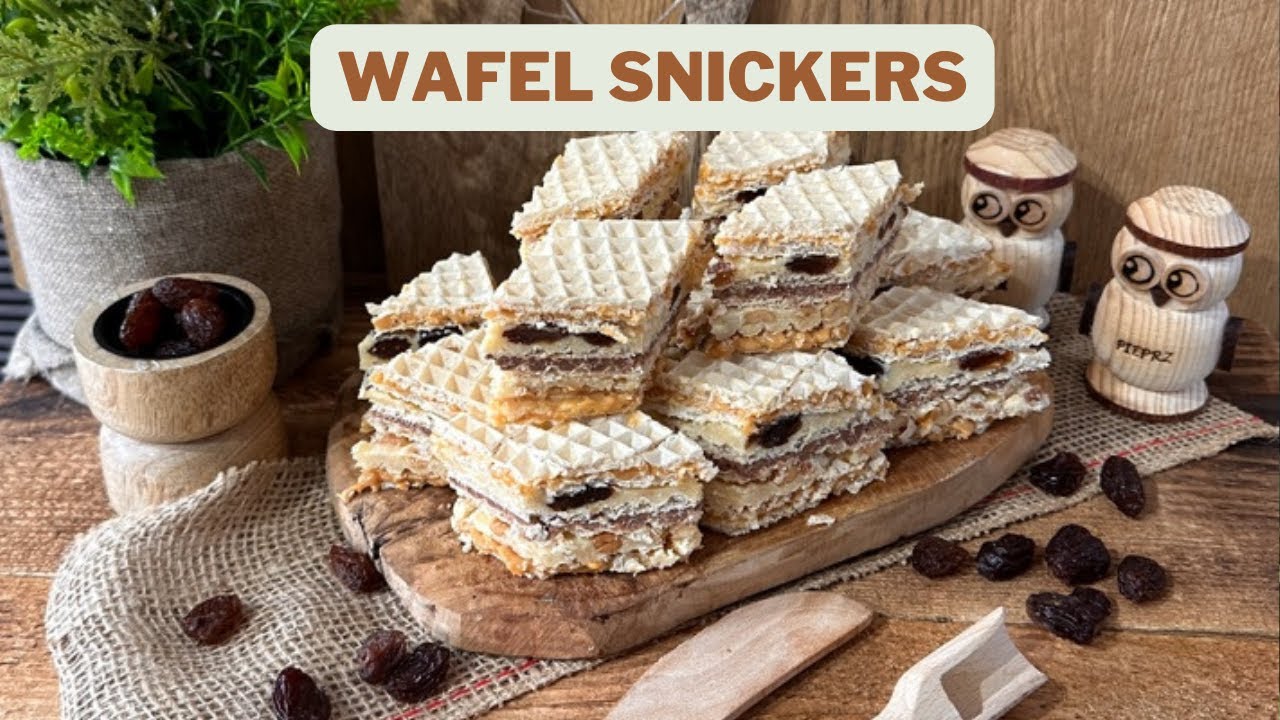 Wafel Snickers. Dawno nie jadłam tak pysznej przekąski.