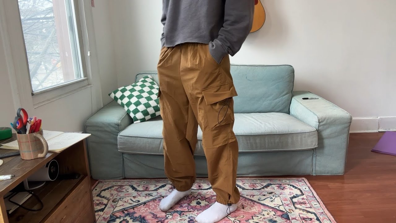 Checking out JMIERR Baggy Cargo Pants (Trendy Parachute Pants)