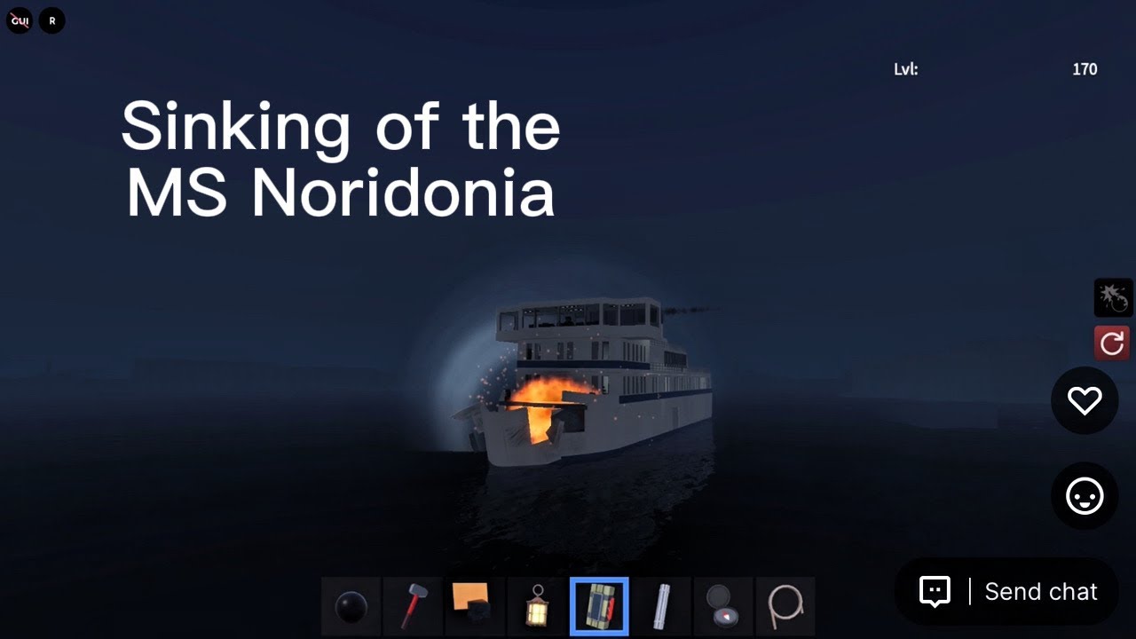 The sinking of the MS Noridina