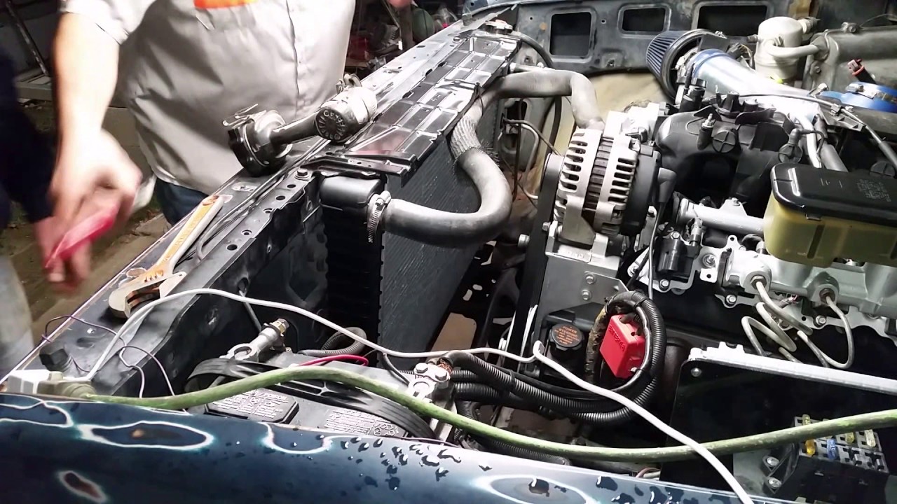 1984 C10 Project ---- LS Swap Part 12 (Dual Fan Install)