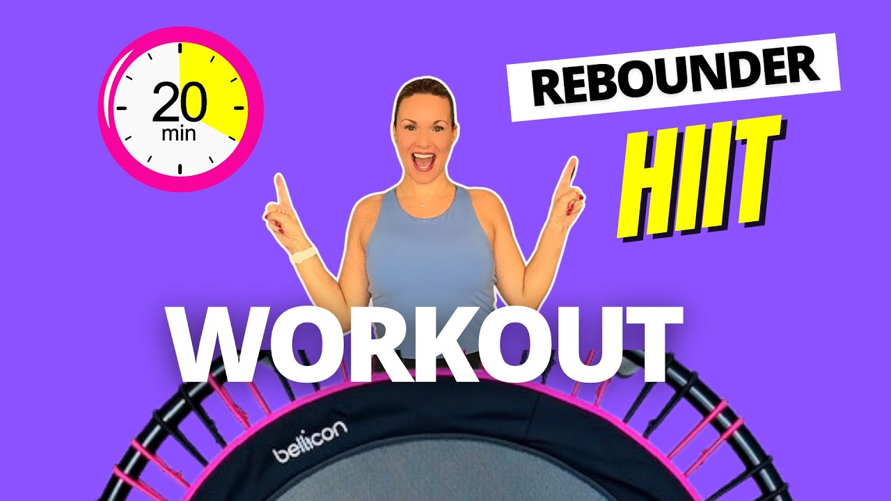 20-MINUTE HIIT Rebounder Workout | HIIT Mini Trampoline Workout | Fat Burning HIIT Rebounder Workout