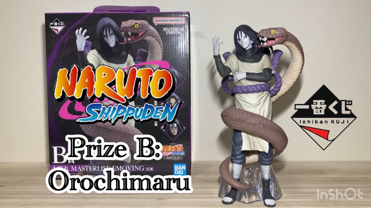 Unboxing Ichiban Kuji Naruto Shippuden Legendary Three Ninjas B Prize: Orochimaru MASTERLISE EMOVING