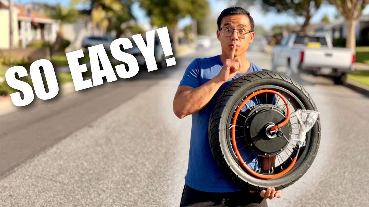 SECRET Technique For Installing Motorcycle Tires On Your Ebike