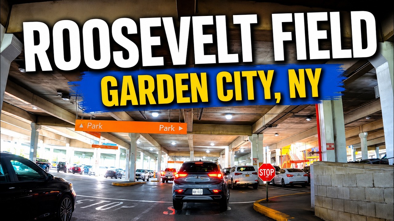 North Bellmore to Garden City - Roosevelt Field Mall - New York - 4K Drive