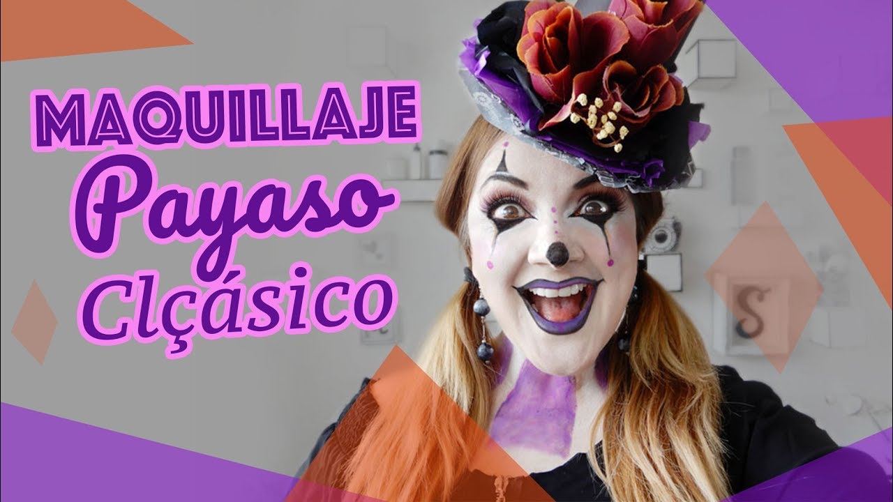 Maquillaje para Halloween de Payaso Clásico 🎩 Chuladas Creativas