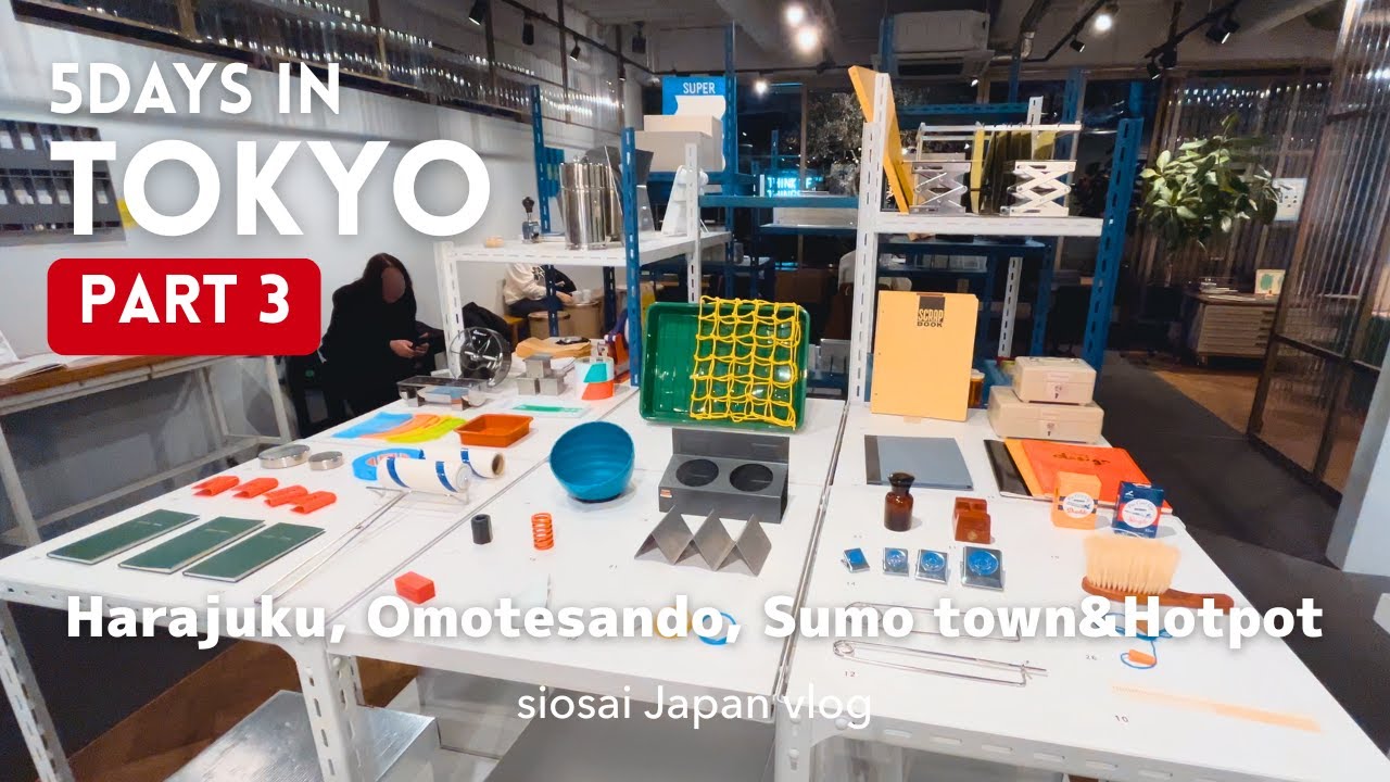 【冬の東京4泊5日③】THINK OF THINGSのガチャとTOKYO ART BOOK FAIR 2025 | 表参道カフェと原宿・竹下通り | 両国！相撲！ちゃんこ鍋【夫婦の旅行観光vlog】