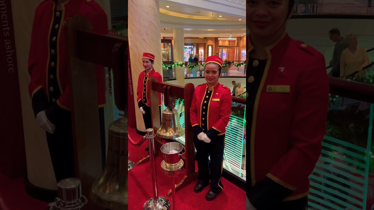 Christmas with Cunard Queen Mary 2- Central London to Brooklyn, NY in a festive minute. 