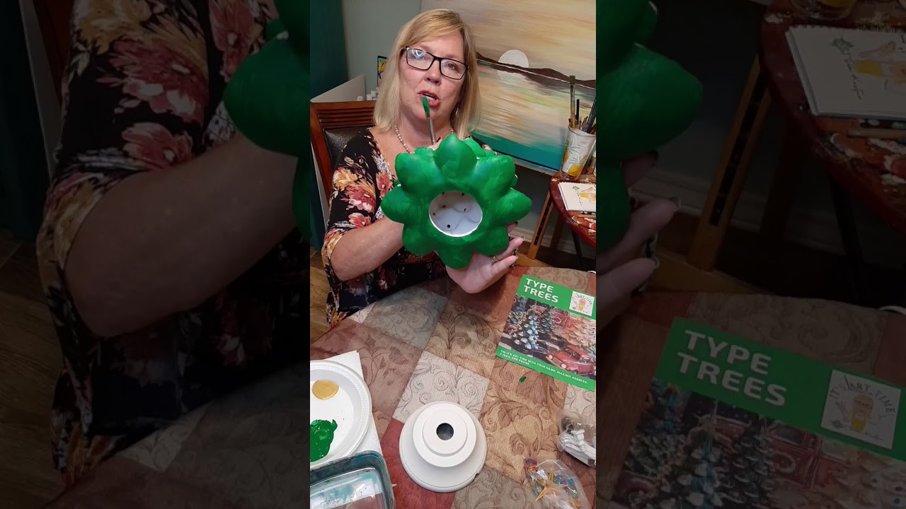 How to Paint a Ceramic Christmas Tree!