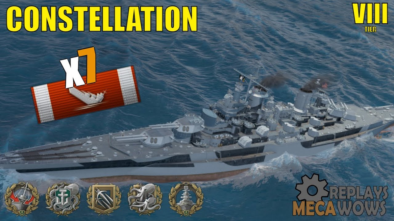 Constellation 7 Kills & 139k Damage | World of Warships Gameplay
