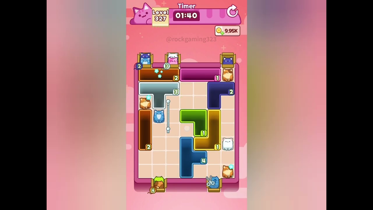 Drop the Cat! Level 327 Walkthrough