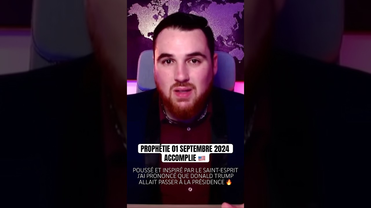 PROPH&Eacute;TIE ACCOMPLIE DONALD TRUMP PR&Eacute;SIDENT🇺🇸 #prophetie #donaldtrump #trump