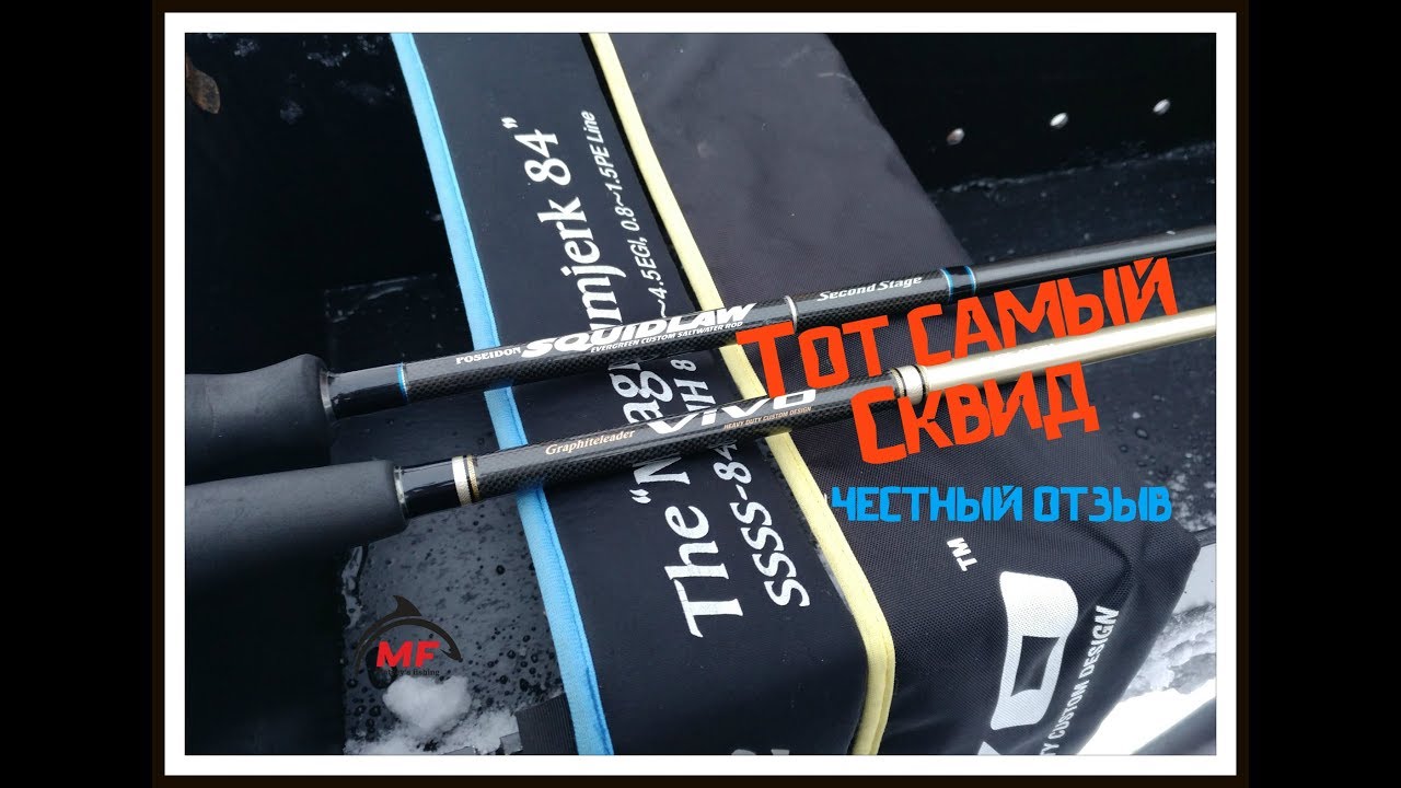 Спиннинг для джига с лодки. Evergreen Poseidon Squidlaw 84MH. Отзыв.