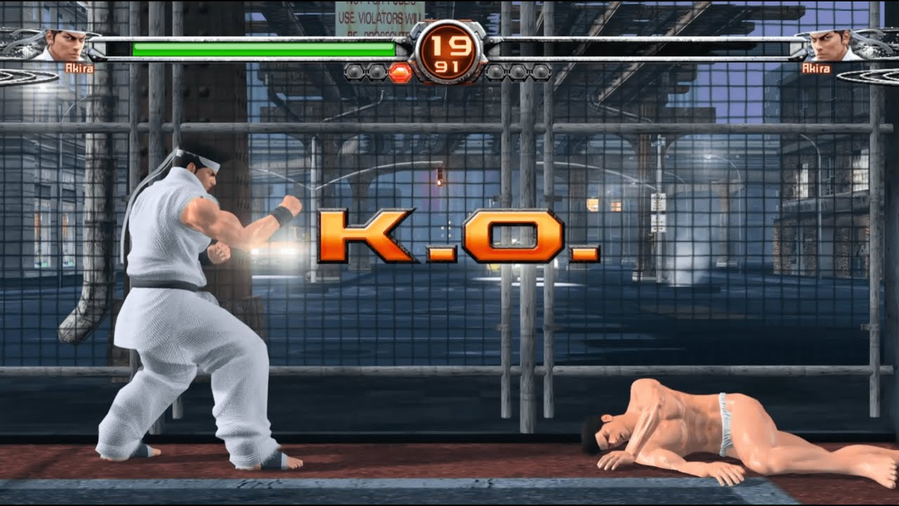 VF5FS Akira ryona K.O. motions