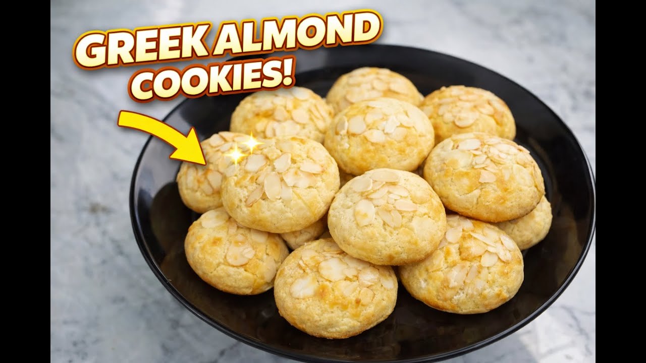 Greek Cretan Biscuits (Buttery Almond Cookies) | Easy Recipe