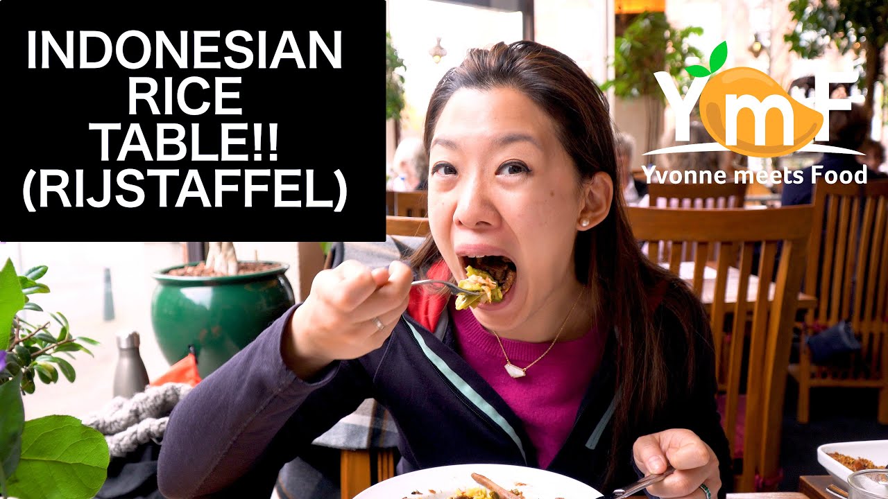 CRAZY 10+ DISHES in Indonesian Rice Table (Rijsttafel) in The Hague (Den Haag) in The Netherlands