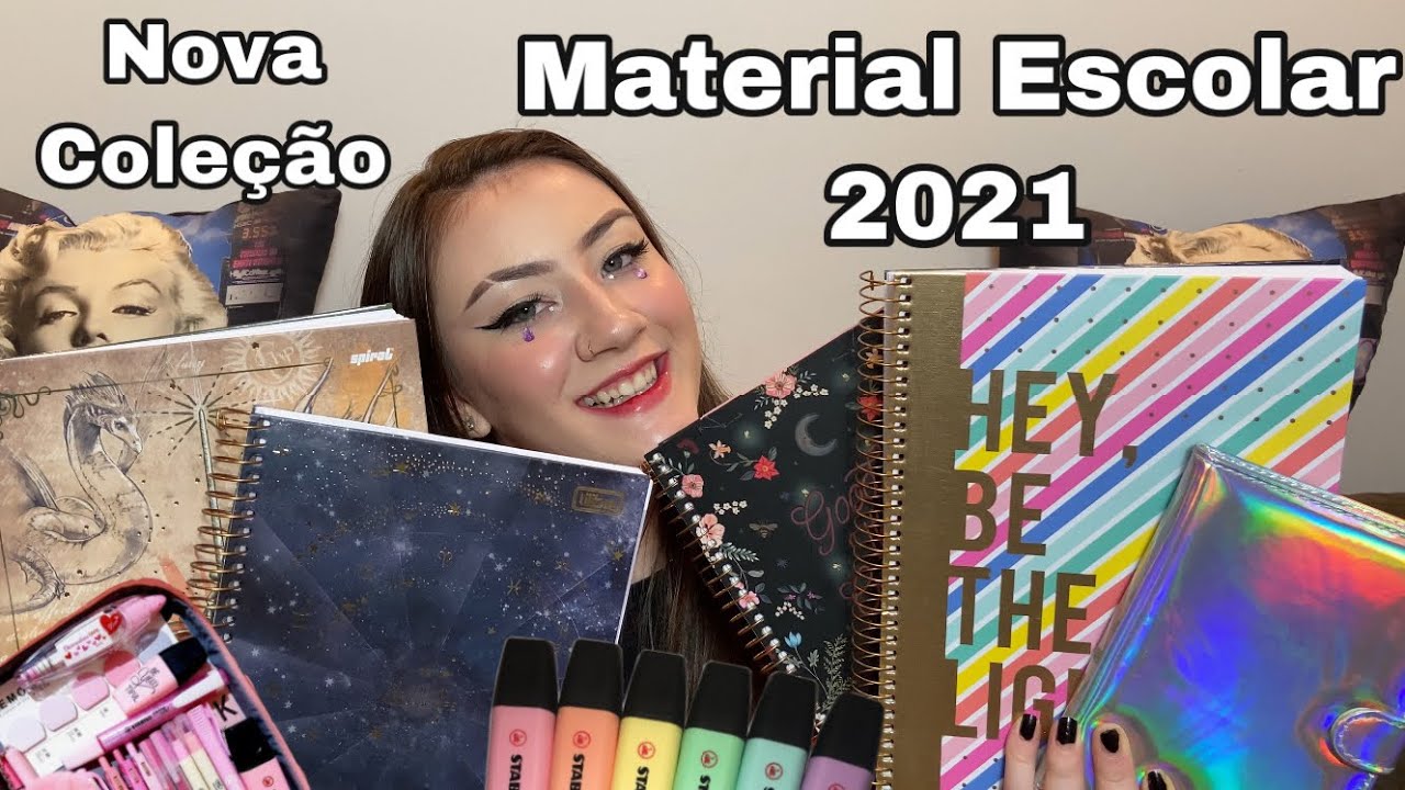MEU MATERIAL ESCOLAR 2021!! COMPLETO, NOVA COLEÇÃO. (TILIBRA, CAPRICHO, FABER CASTELL;)