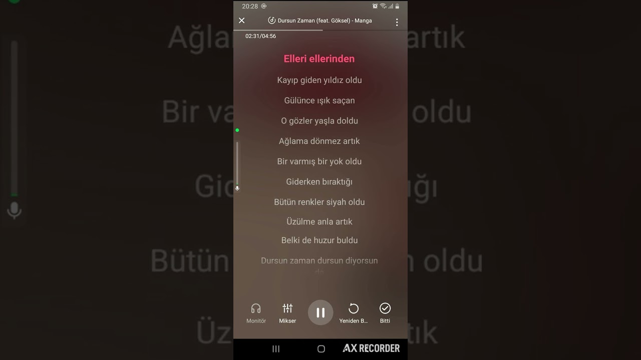 mAnga-Dursun Zaman karaoke (Başka hangisi olsun)