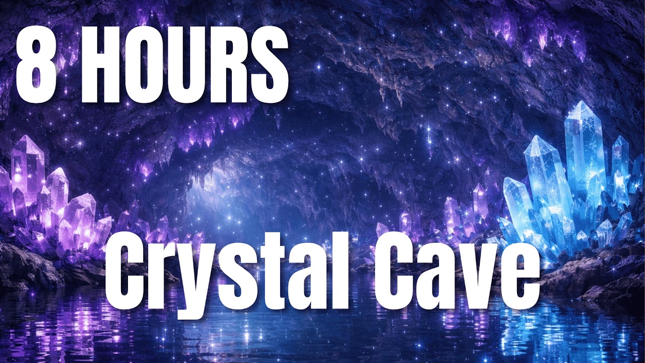 Deep Sleep Music ~ Healing Crystal Cave ~ Stress Relief Music 💎
