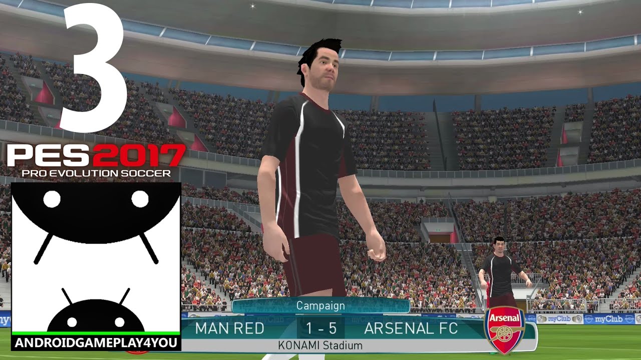 Pro Evolution Soccer 2017 Android Gameplay #3 [60FPS] (PES 2017 Android)