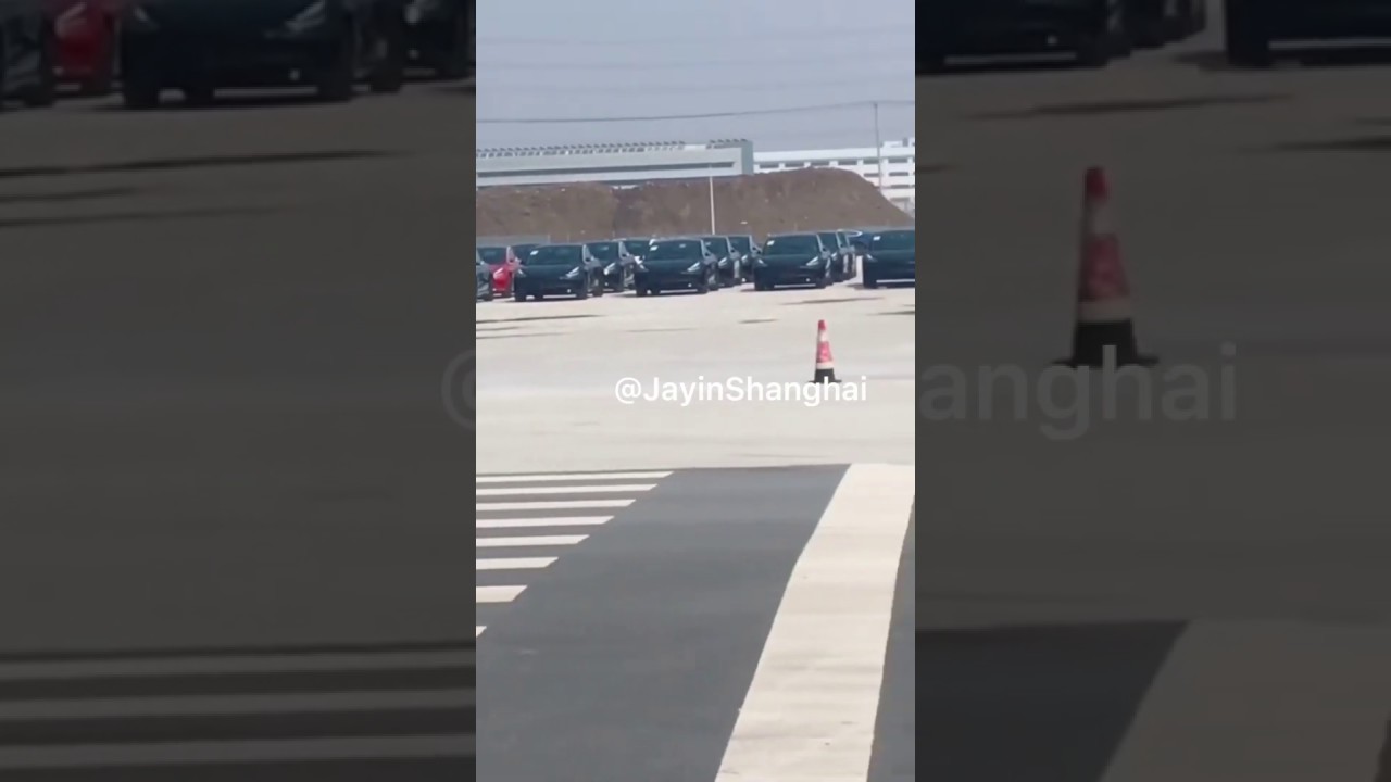 Inside/Outside Tesla Gigafactory 3 Shanghai - 3rd of April 2020