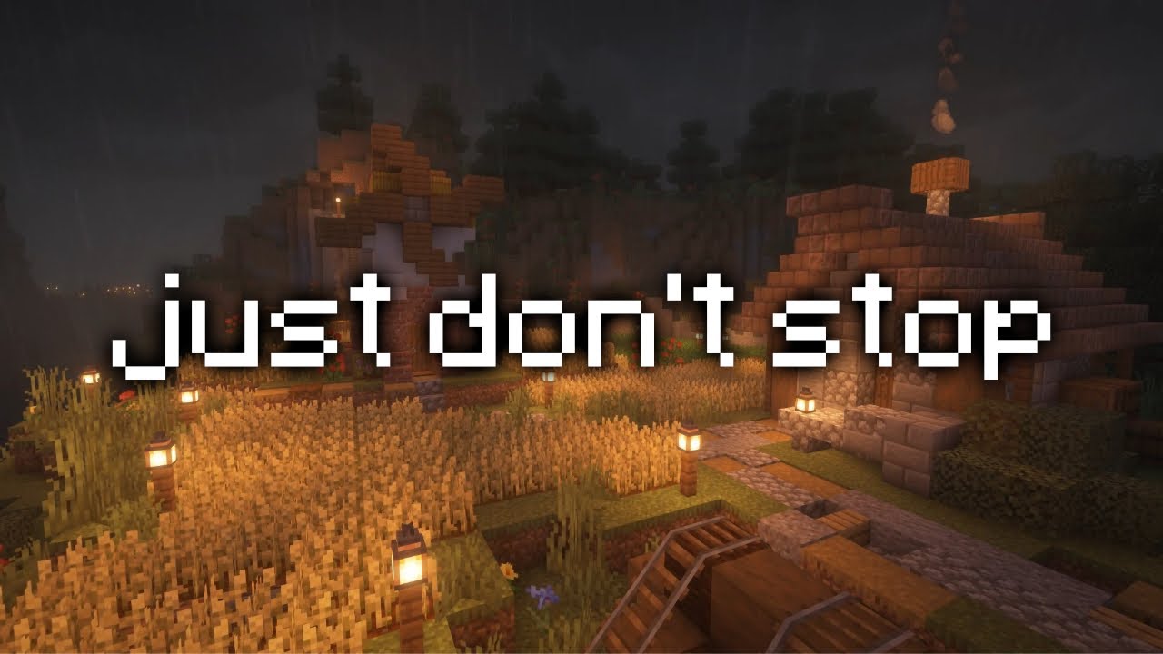soft rain and quiet builds... minecraft calm vibes