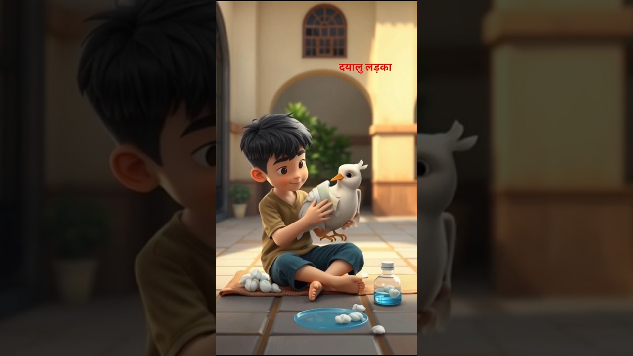 🌟 The Kind Boy and the Injured Bird ‼️