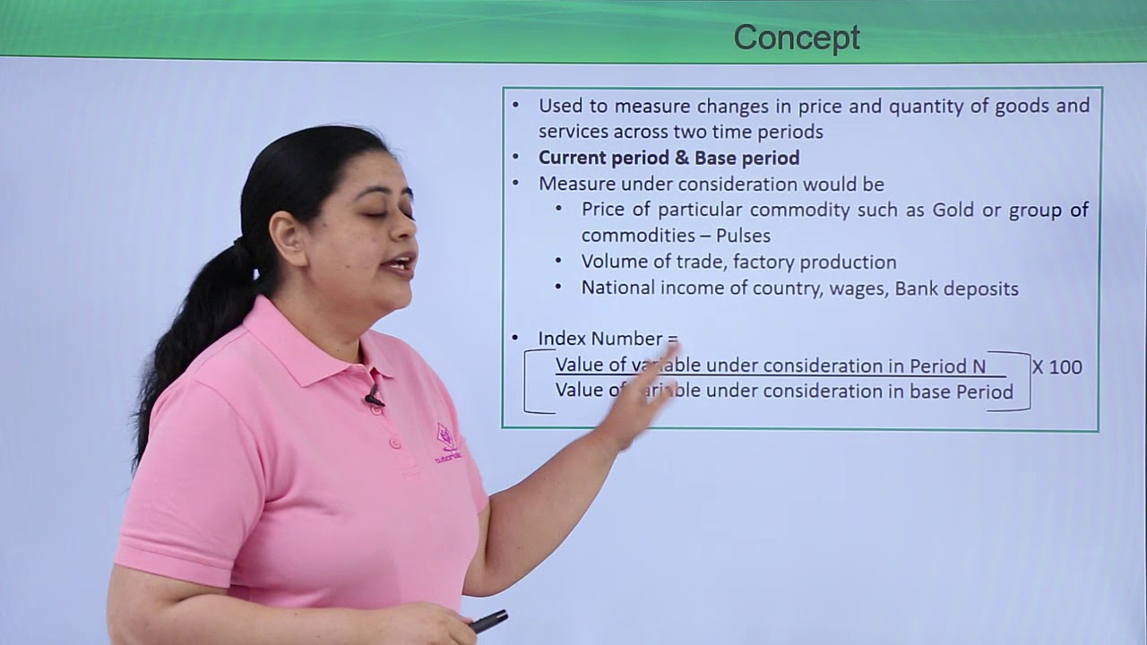 Class 11th &ndash; Index Numbers | Statistics for Economics | Tutorials Point
