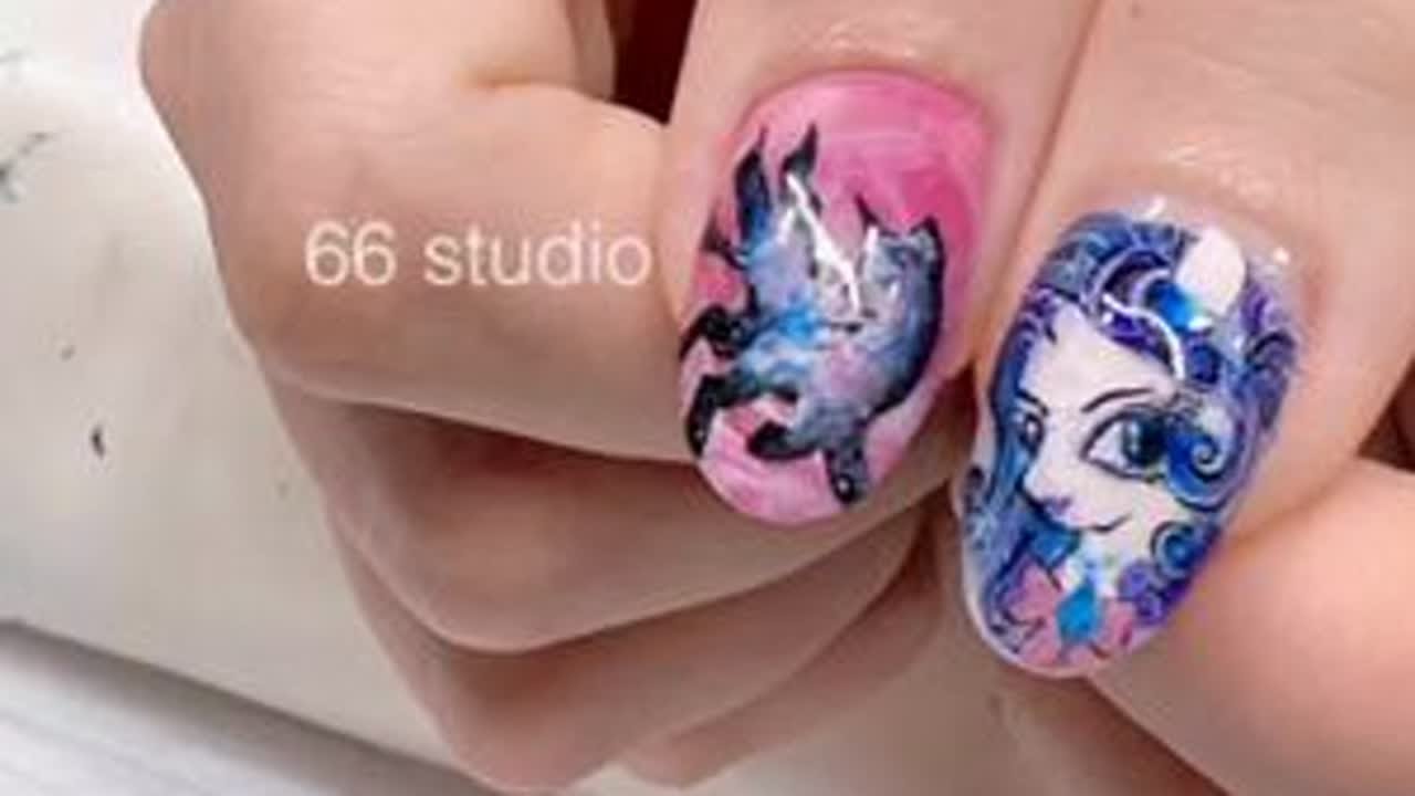 #美甲日常工作记录 #星空甲 🤪内存满了满了疯狂释放～星空甲×pony马