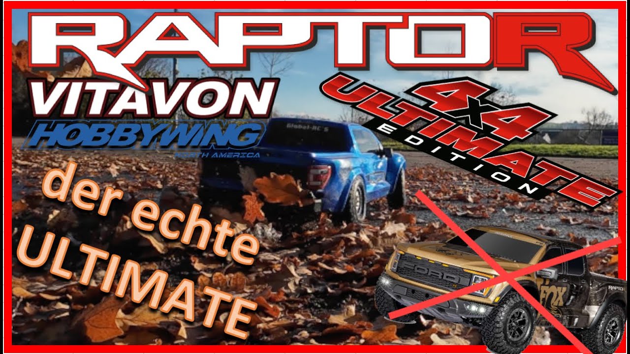 wir bauen den ECHTEN Traxxas Raptor 4x4 Ultimate Edition mit Vitavon Alu und Hobbywing Upgrade